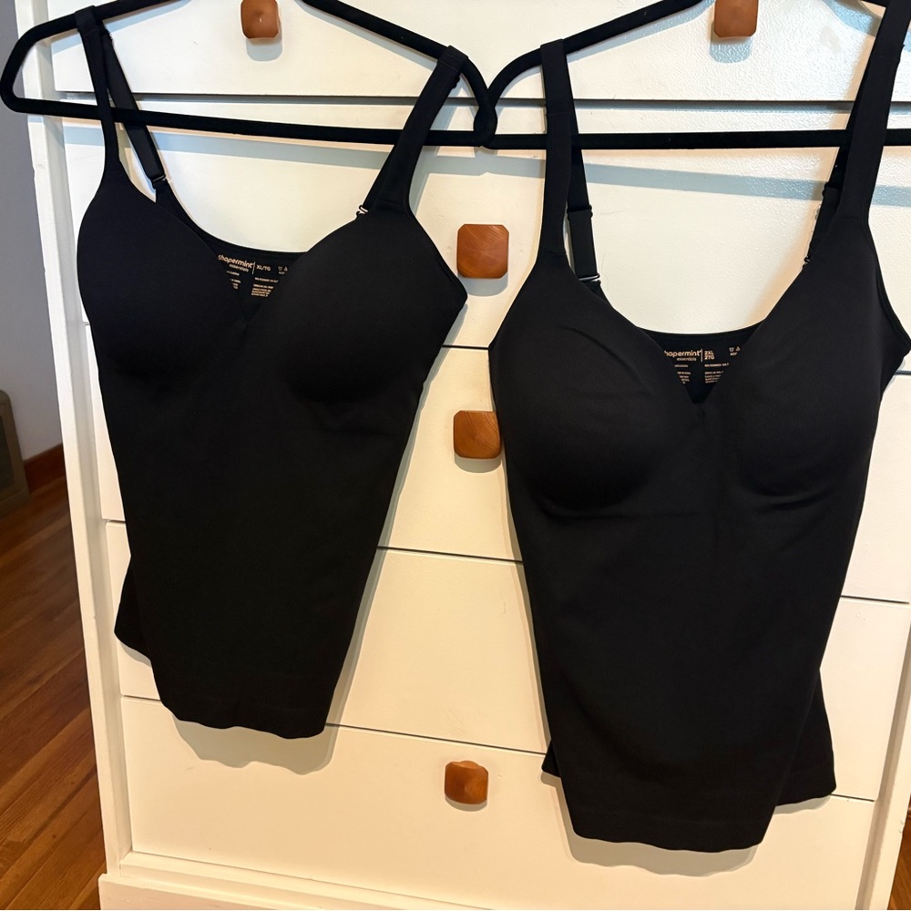 Black Seamless Shaping Camisoles - Set of 3